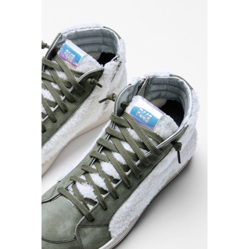 Anthropologie x P448 Skate High-Top Nubuck Sherpa Sneakers $325 Sz 40 - Picture 9 of 15
